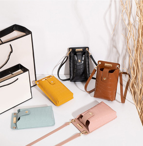 Fashion <strong>Bags</strong> Magnetic <strong>Phone</strong> Holder New <strong>Shoulder</strong> Strap Crossbody <strong>Bag</strong> Pu Leather Mini <strong>Mobile</strong> <strong>Phone</strong> <strong>Bag</strong> - Product Image 2