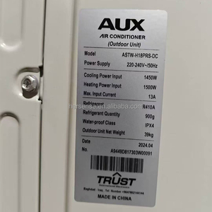 เครื่องปรับอากาศอัจฉริยะ AUX 1.5 ตัน 18k BTU พร้อม Wifi DC Inverter ระบบทำความเย็นและความร้อน ประหยัดพลังงาน แบบแยกส่วน สำหรับบ้านและโรงแรม ใช้สารทำความเย็น R32 - Product Image 4