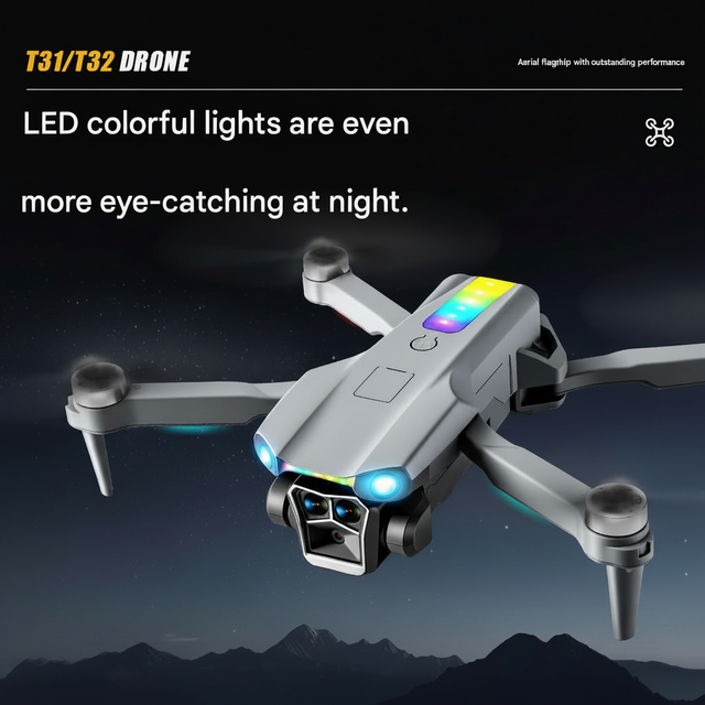 Brushless Optical Flow Drone Screen 720P HD Aerial Photography Dual-camera Obstacle Avoidance 10-20 Minute Flight Time