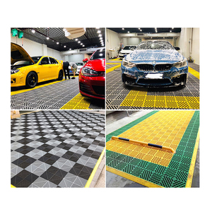 Revêtement de sol de garage amovible à emboîtement Carrelage de lavage de voiture - Product Image 3