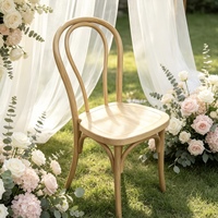Chaise Thonet empilable en polypropylène, chaise de bistrot française vintage en bois courbé pour café, mariage, banquet