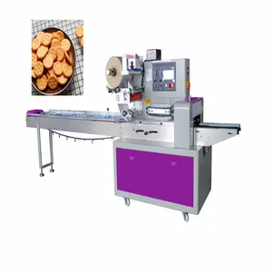 hight speed multifunctional Mini Cookie Horizontal Packaging Machine for bread cookies bakery products