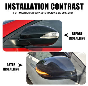 Sıralı dönüş sinyali göstergesi araba ışıkları yan Mazda 3 için LED dinamik ayna lambası BL 2008-2014 Mazda 6 GH 2007-2015 - Product Image 2