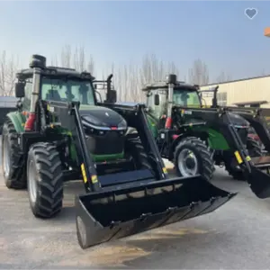 2024 nouveaux produits 90HP 100HP 110HP 120HP tracteur agricole à roues 4x4 avec chargeur frontal