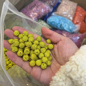 Großhandel AAA Qualität 4mm 6mm 8mm 10mm 12mm Ton Kristall Strass Kugel Perlen Diamant Disco Kugel Perlen für DIY Schmuck herstellung - Product Image 2