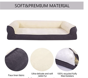 Memory Foam Hond Bed Met Verwijderbare Waterdichte Antislip Deksel - Product Image 2