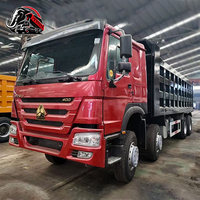 Camion benne basculante HOWO 8x4 d'occasion en bon état, 400 ch, capacité de chargement de 30 tonnes