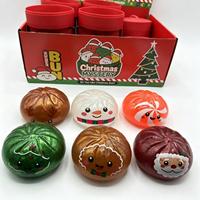 Cadeau promotionnel : Jouet anti-stress à presser, renne en pain d'épices mignon et moelleux, avec paillettes de Noël