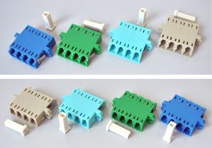 Coupleur à bride FTTH LC <span class=keywords><strong>Quad</strong></span> 4 LC, adaptateur fibre optique compatible IP, monomode/multimode, certifié ISO9001 - Product Image 2