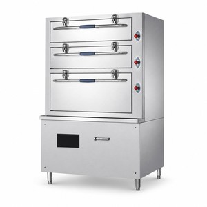 Commercial Three-Deck Induction Seafood <b>Steamer</b> Cabinet 20-30kW for Restaurants Hotels Catering and Food Service Dealers - Product Image 1