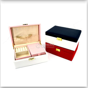 Custom Logo PU Leather jewelry <b>box</b> <b>Ring</b> <b>Box</b> Earring Bracelet Necklace Luxury Jewelry <b>Box</b> Packaging - Product Image 5