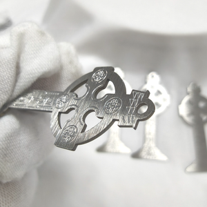 Placa de Identificación Giratoria de Acero Inoxidable Plateada y Pulida, Hueca, con Número de Serie/Clave, Antipérdida, para Uso en Mesa - Product Image 4