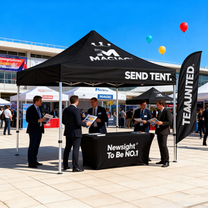 Carpa Publicitaria Resistente de <span class=keywords><strong>10x10</strong></span> Pies, Personalizable, con Paredes Laterales Completas, Paquete Promocional para Exhibiciones y Branding - Product Image 6