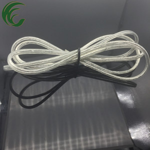 Cordon d'alimentation électrique plat en PVC transparent Standard de l'UE 2*0.75mm2 fil de cuivre toronné rouleau Flexible solide 24awg/18awg nu - Product Image 2