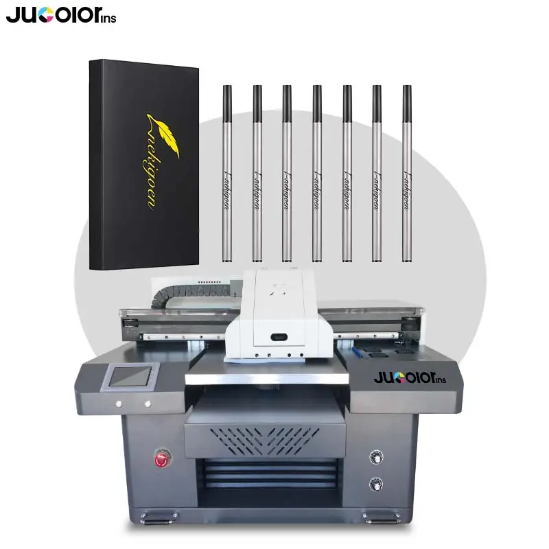 Kit de impresora UV JUCOLOR A2 NFC DTF para caja de teléfono de plástico, impresora UV acrílica de madera, máquina de impresión de cama plana para zapata