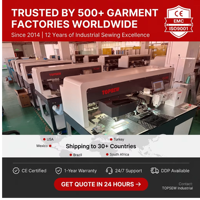 Machine à coudre industrielle automatique à laser pour la pose de poches TS-995A pour la fabrication de poches sur jeans et vêtements en denim pour usine TOPSEW