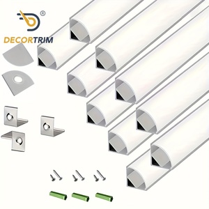 Decortrim Nhà Máy Tùy Chỉnh V-Hình Nhôm Dẫn Hệ Thống Kênh Dải Khuếch Tán Theo Dõi Nhôm Hồ Sơ Loại Ánh Sáng Dải - Product Image 1