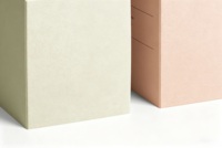 Boîte en papier de couleur personnalisée, boîte cadeau carrée, emballage pour bougie
