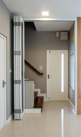 Portes de garage et de patio en aluminium, à double vitrage, pliantes, à double battant, sur mesure, en verre trempé, étanches