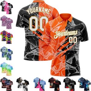 Custom <b>Bowling</b> Golf Polo Jersey Unisex 100 Polyester Quick Dry Sublimation Print Personalized Team Uniforms for Men Women Youth - Product Image 1