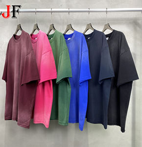 เสื้อยืดแขนสั้นทรงโอเวอร์ไซส์สไตล์วินเทจสำหรับผู้ชาย ผ้าฝ้าย 100% คุณภาพสูง 250 GSM ถักทออย่างดี เหมาะสำหรับฤดูร้อน - Product Image 1