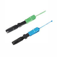 Konektor Serat Optik Sambungan Hot Melt SC UPC/APC Single Mode SM FTTH untuk Kabel Drop Fiber dan Panel Patch Center ODF