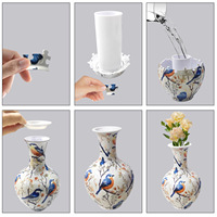 Jouet éducatif en plastique à faire soi-même, pot à fleurs hydroponique, décoration de bureau à domicile, ornement, puzzle 3D, vase, puzzles personnalisés