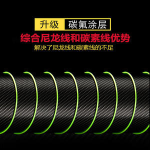 Línea de Pesca Yukui con Recubrimiento de Carbono, 100m, Línea de Nailon de Alta Resistencia para Pesca en Mar y Embalse - Product Image 4