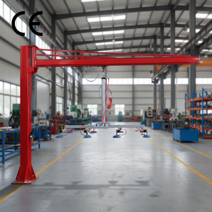 מנוף זרוע פנאומטי נייד חדש בעל כושר הרמה של 300 ק\"ג, זרוע באורך 2.6 מטר, סיבוב של 270 מעלות, ציוד הרמה הניתן להתאמה אישית, לוח עץ - Product Image 2