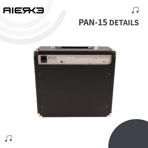 Amply đàn <span class=keywords><strong>guitar</strong></span> điện PAN15 công suất cao, xuất xưởng trực tiếp từ nhà máy AIERKE, di động, hiệu ứng âm thanh sắt, dành cho biểu diễn ngoài trời và hát. - Product Image 6