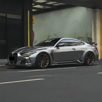 Kit de conversion amélioré pour voiture, kit carrosserie large en fibre de carbone pour BMW M3 G80 M4 G82 2022+, pare-chocs avant et arrière