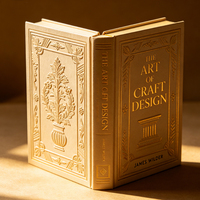 Livre relié ou broché haut de gamme personnalisé avec gravure, impression offset, estampage à chaud, logo personnalisé et service PDF