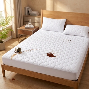 Haute élasticité poche profonde <span class=keywords><strong>Anti</strong></span> acariens matelassé microfibre étanche <span class=keywords><strong>punaise</strong></span> <span class=keywords><strong>de</strong></span> <span class=keywords><strong>lit</strong></span> <span class=keywords><strong>housse</strong></span> <span class=keywords><strong>de</strong></span> protection <span class=keywords><strong>de</strong></span> matelas pour hôtel à la maison - Product Image 2