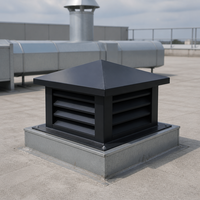 Ventilateur de toit en acier inoxydable pour bâtiment agricole, système de ventilation naturelle par conduit d'évacuation sur toit