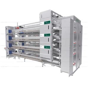 Cage de poulailler entièrement automatique Cage de batterie de type H pour animaux Système de cage de volaille pondeuse pour oeufs et poulets pour l'Algérie - Product Image 5