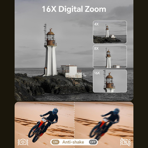 SONIDA 88MP, zoom numérique 16x, capteur CMOS, écran >3 pouces, enregistrement vidéo professionnel 8K WiFi, diffusion en direct, double caméra - Product Image 6