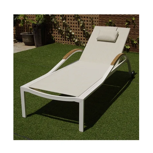 Aluminium Outdoor Soutdoor Furniturech Ligstoel Ligbed Metaal Aluminium Osofa Seturniture Modern Tuinmeubilair 2 Jaar