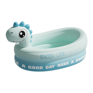 Nouvelle piscine gonflable en PVC pour enfants, portable, épaissie, pour extérieur, baignoire pour bébé, piscine à jets d'eau en forme d'animal, jouet - Vente en gros - Product Image 1