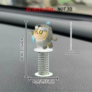 Amazon tas punggung kaca spion mobil musim semi hewan lucu datar akrilik cantik baru atau gantungan kunci gantung - Product Image 3