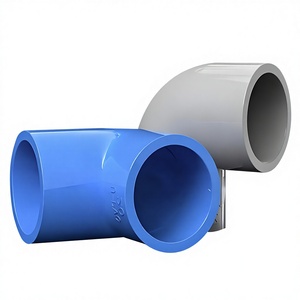Coude en <span class=keywords><strong>PVC</strong></span> à 90 degrés, raccord de tuyauterie d'alimentation en eau, diamètre égal, <span class=keywords><strong>blanc</strong></span>, bleu, gris, tête hexagonale, filetage métrique femelle - Product Image 3