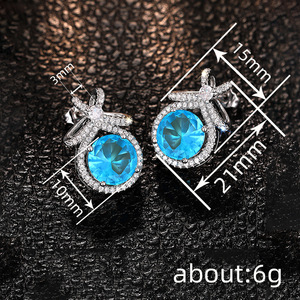 Orecchini Pendenti Geometrici a Fiocco da Donna, Gioielli Eleganti alla Moda, Accessorio Statement per Feste, Design Chic per Uso Quotidiano - Product Image 3