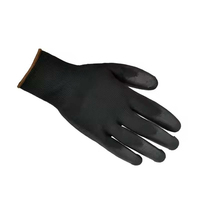 Gants de sécurité multi-hazards Defsafety, antidérapants, compatibles écrans tactiles, en PU blanc, avec poignets tricotés, flexibles et respirants pour travaux techniques