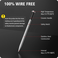 Thermomètre numérique sans fil intelligent BFOUR pour barbecue, étanche IP67, sonde en acier inoxydable, personnalisable ODM pour la cuisine