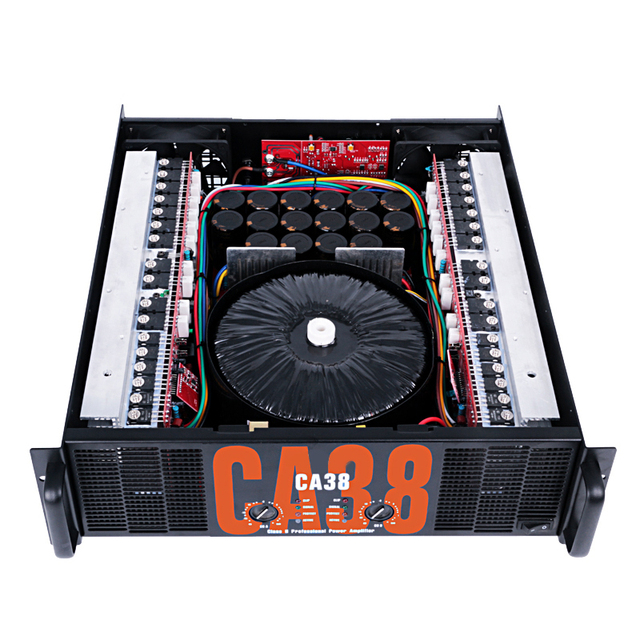 Voxfull Professional 2600W Metal Power Amplifier with Class-H Amplifiers Studio CA38 20Hz-20KHz 0.01% THD