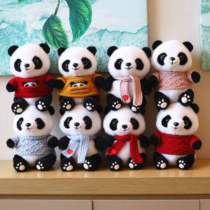 ตุ๊กตาหมีแพน<span class=keywords><strong>ด</strong></span>้าพร้อมผ้าพันคอหมอนตุ๊กตาหมี<span class=keywords><strong>แพนด้า</strong></span>จำลองขนา<span class=keywords><strong>ด</strong></span>25ซม. พร้อมหมอนตุ๊กตาของขวัญสำหรับเด็ก - Product Image 1