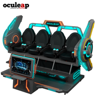 Cine Volador VR 2027, Parque de Atracciones Interior, 4 Asientos, Montaña Rusa de Realidad Virtual, Juego de Arcade, Simulador de Vuelo 3D, Máquina de Juego 7D