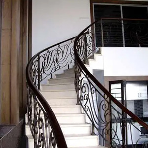 Biệt thự sang trọng trang trí lối vào Cầu Thang sắt lan can Thiết kế laser cắt hàn hàng rào - Product Image 2