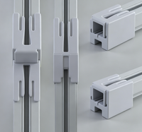 Connecteur de rail de rideau détachable à clipser, raccord de rail de rideau facile à assembler