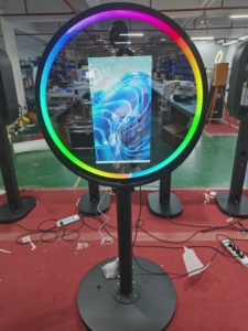 Miroir magique rond de 21,5 pouces, machine tout-en-un pour photomaton compatible avec écran tactile, pour mariage et fête - Product Image 4