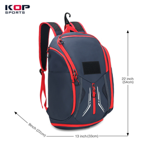 Mochilas Deportivas <span class=keywords><strong>de</strong></span> Baloncesto Personalizadas Impermeables KOP LOW MOQ, Bolsa <span class=keywords><strong>para</strong></span> Jugadores <span class=keywords><strong>de</strong></span> Equipo con Compartimento <span class=keywords><strong>para</strong></span> Zapatos y Gancho <span class=keywords><strong>para</strong></span> Colgar - Product Image 4